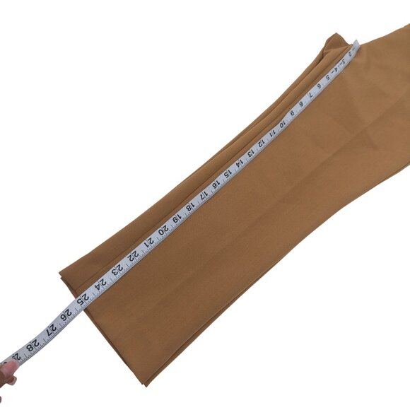 Ann Taylor Factory Petite Women 2P Camel Brown Trousers With Black Piping Detail - Picture 7 of 10